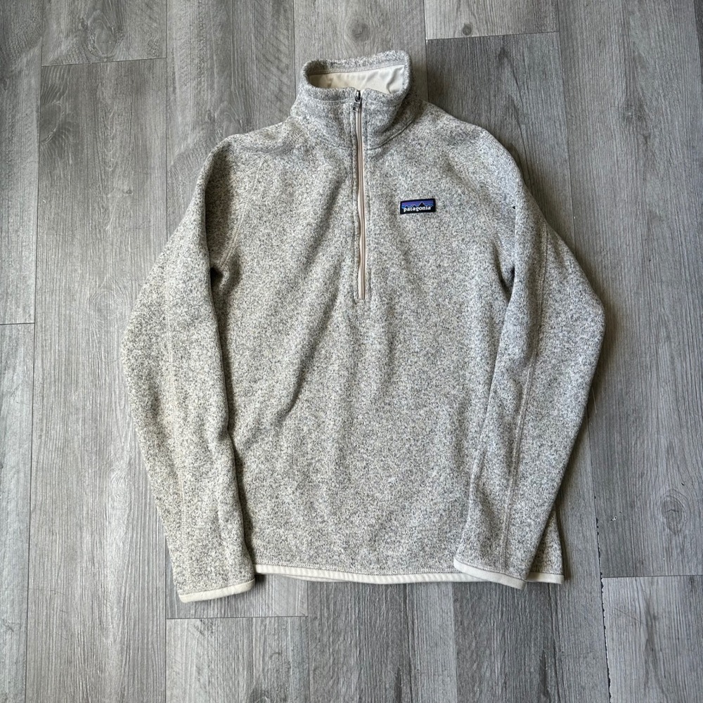 Patagonia Gray 1/4 Zip Fleece Pullover Better Sweater Women's M